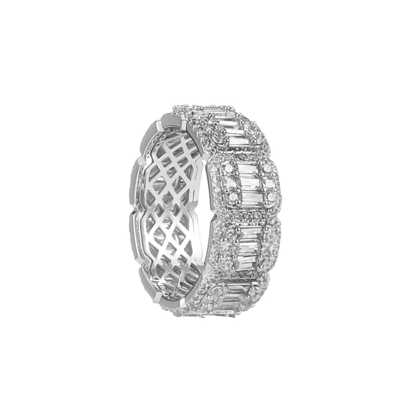 Baguette Eternity Spinner Ring