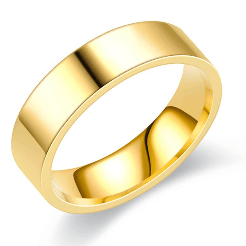 Minimalist Mens Gold Ring Flat Top Ring, Mens Brass Ring, Gold Ring Men and  Women - Etsy