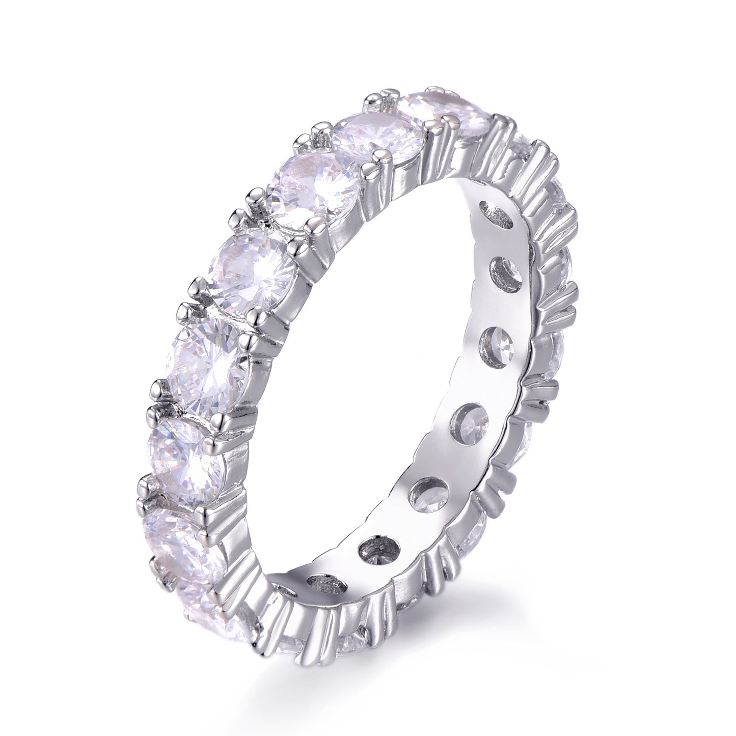 Single Layer Diamond Band Ring