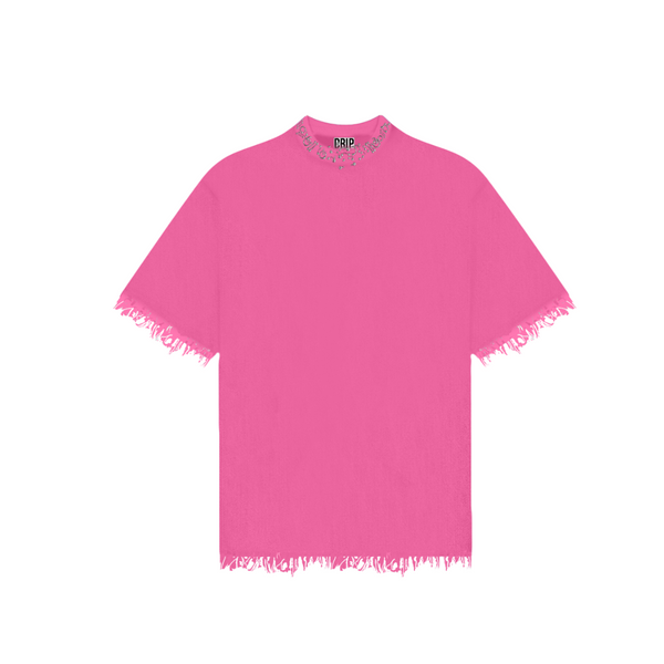 The Pink Washed Denim Twill Tee