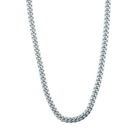 Miami Cuban Link Chain in White Gold- 8mm