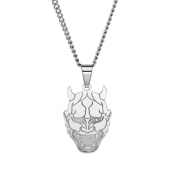 Demon Mode Pendant with Curb Chain