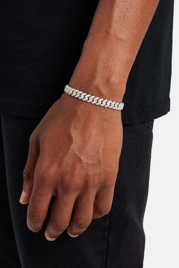 Freezy Cuban Bracelet in White Gold - 8mm