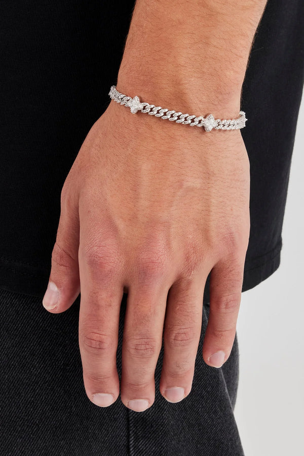 Tennis Bracelet With Emerald Stone In White Gold - 5mm – Drip Project