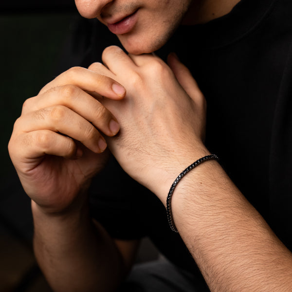 Black Tennis Bracelet