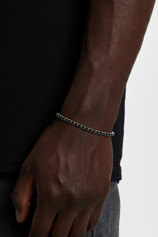 Black Tennis Bracelet