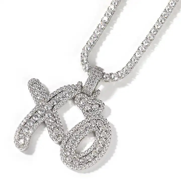 Small Pave Diamond XO Necklace — Cindy Ensor Designs