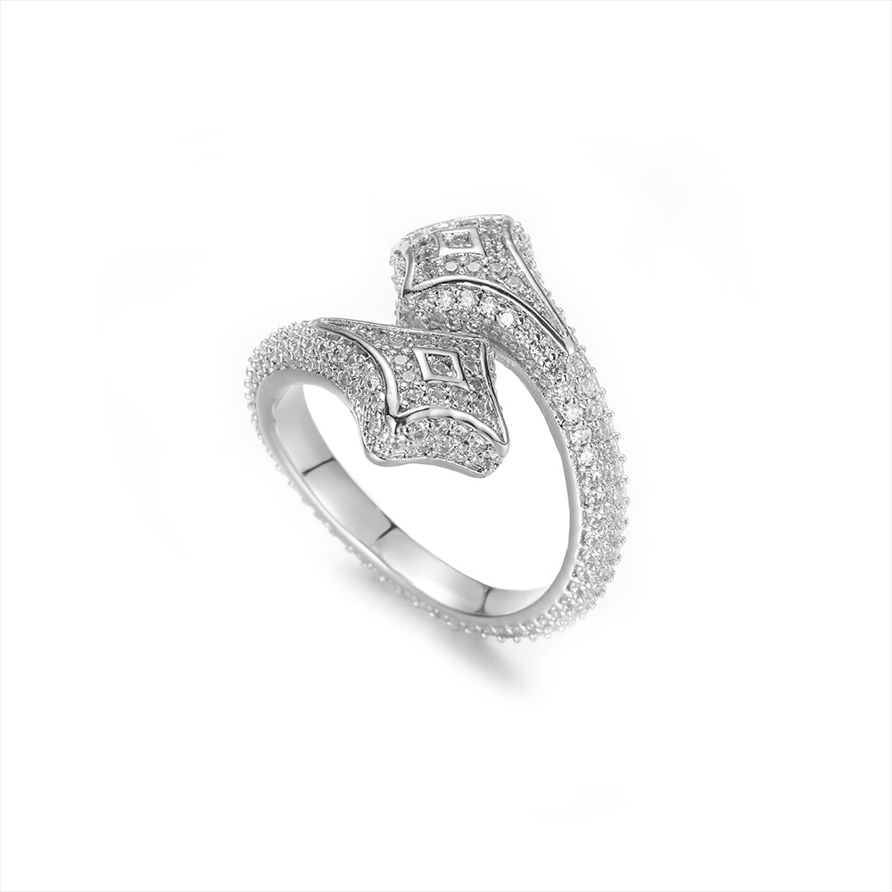 Pave Star Wrap Ring