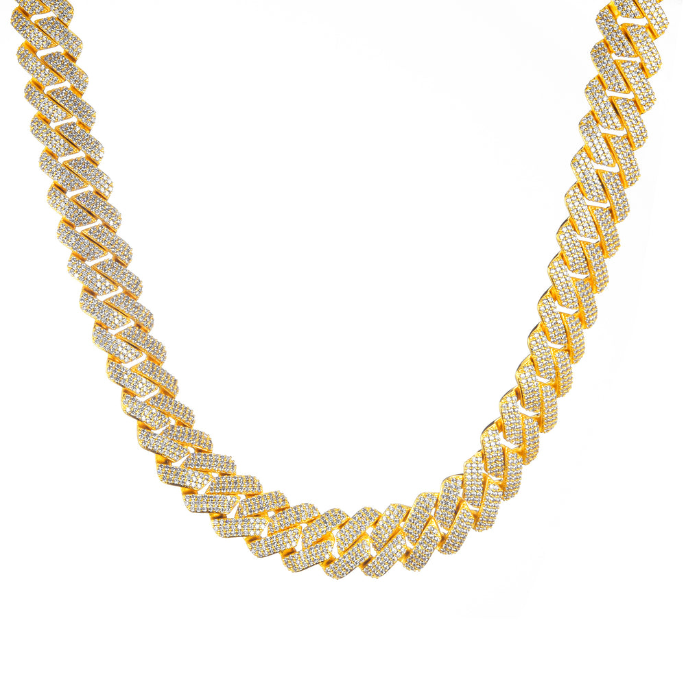 Freezy Cuban Chain in Yellow Gold - 19mm