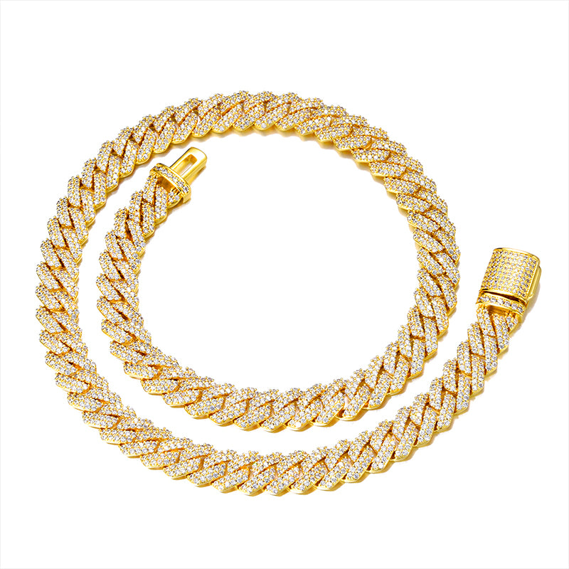 Freezy Cuban Chain in Yellow Gold - 14mm