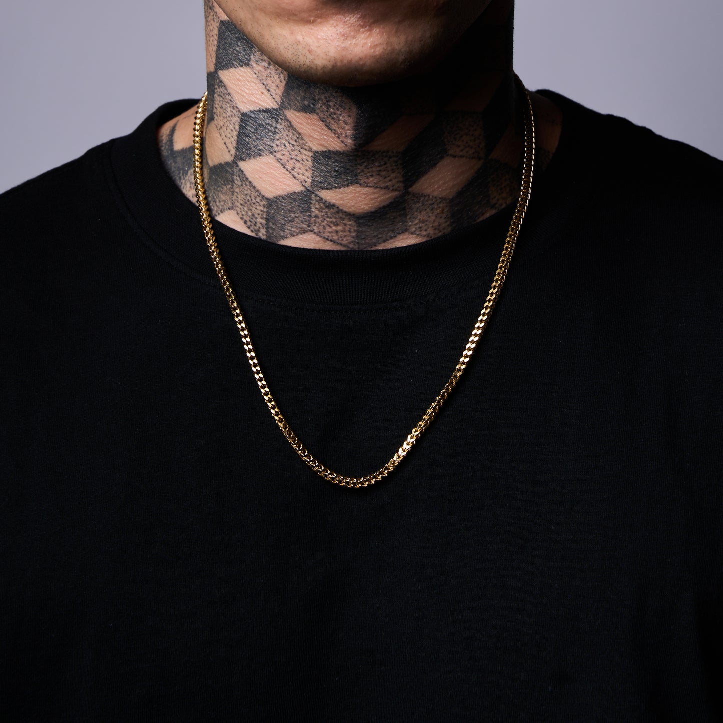 Franco Chain in Yellow Gold - 3mm