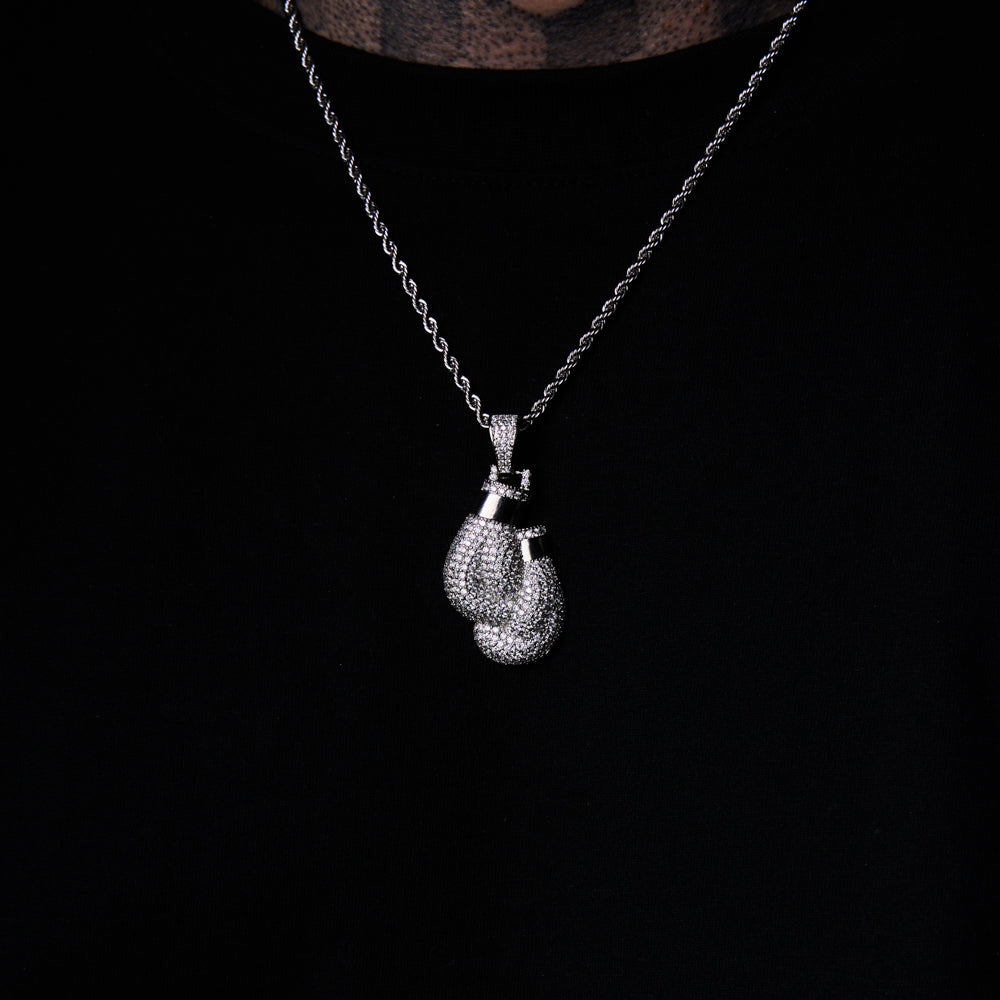 Iced out Glove Pendant