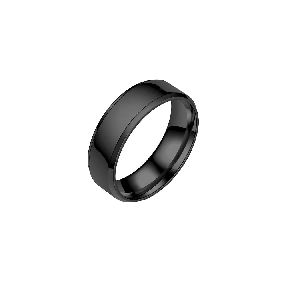 Flat Band Ring - Black