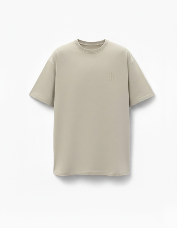 Stone Grey Solid T-shirt