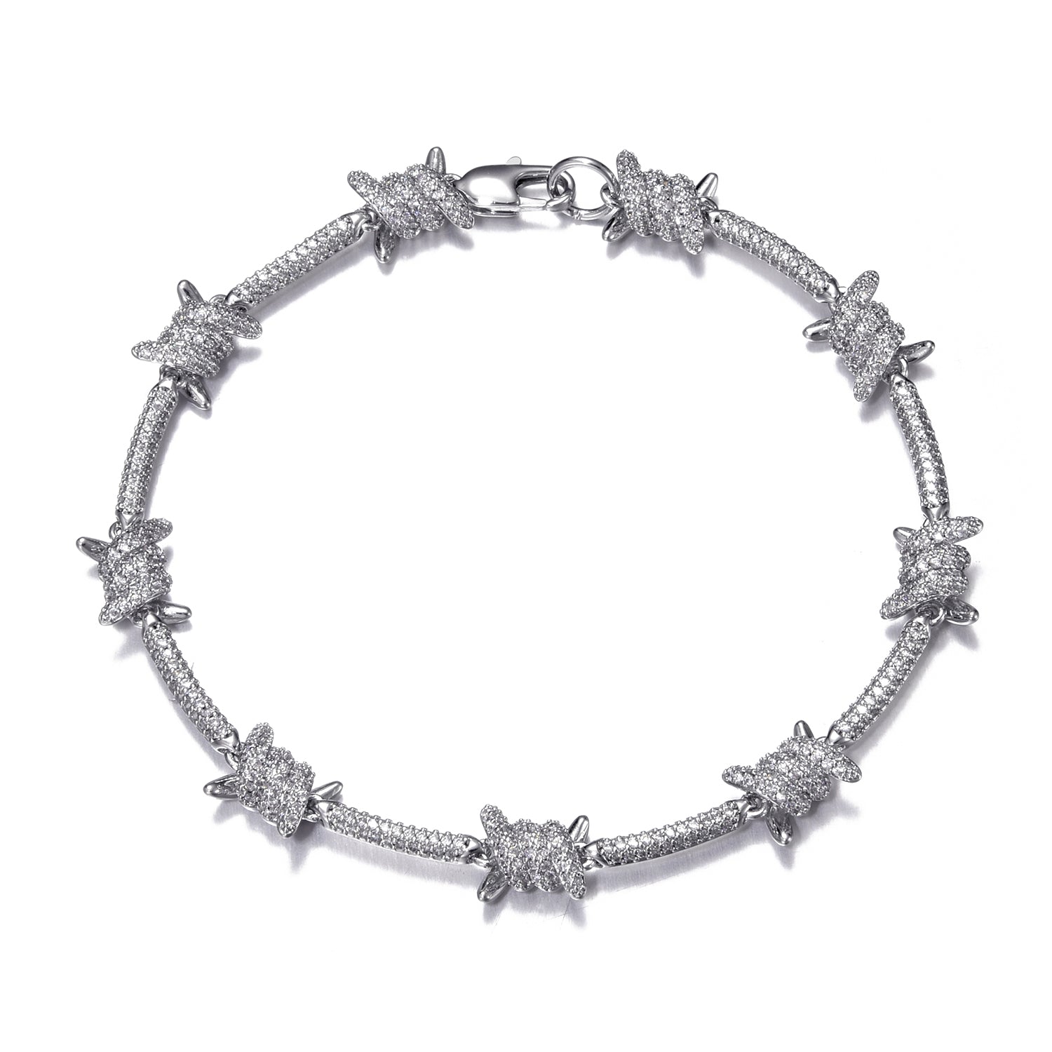 sterling silver barbed wire bracelet — BASHA JEWELRY