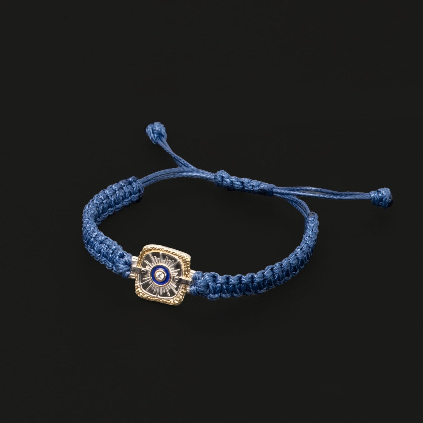 925 pure sterling silver iris bracelet gold toned men metaman blue