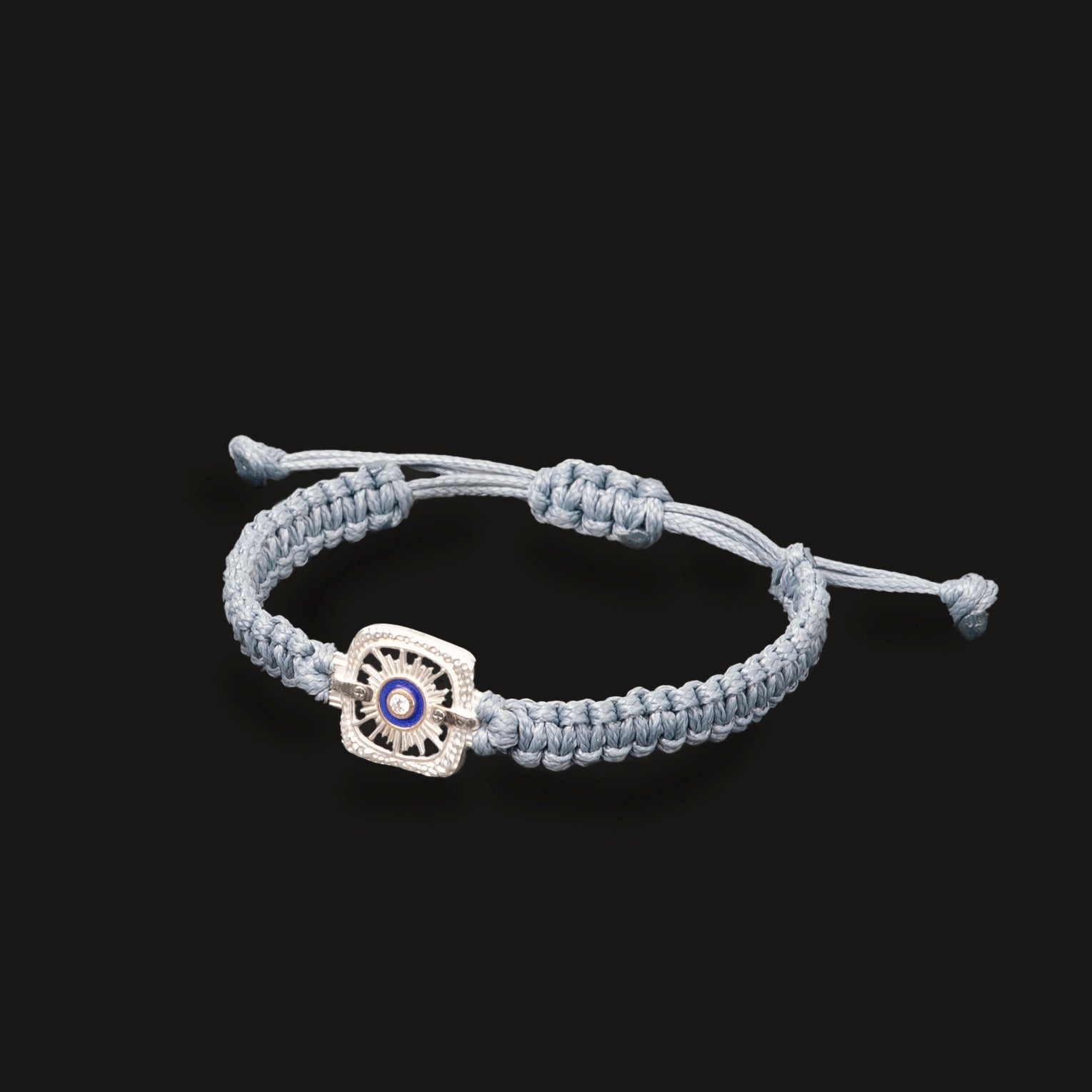 925 pure sterling silver iris bracelet silver toned men metaman grey